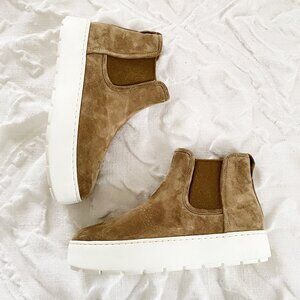 VINCE Warren Suede High Top Slip-On Sneakers Size 5.5 New NWT